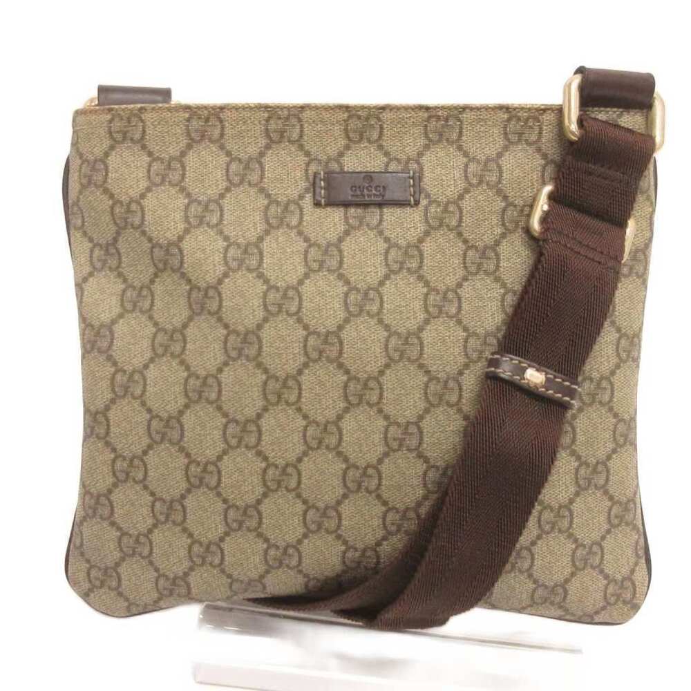 Gucci GG Supreme Shoulder Bag Crossbody All over Beige